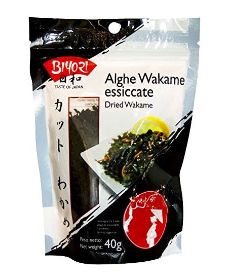 Alghe Wakame essiccate Biyori 40g.